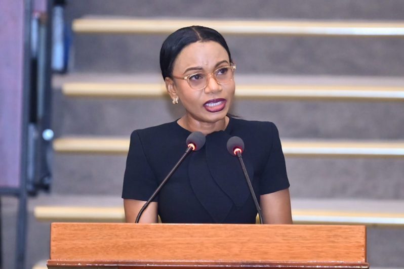 Home Affairs Minister Oneidge Walrond  (Delano Williams photo)