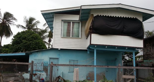 Leila Singh’s house which was invaded by two men on Friday night