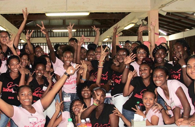 Attendees of Girl Stand up Teen Empowerment Camp 2018