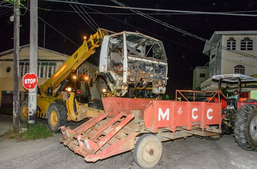 An old truck cabin being removed [Samuel Maughn photos]