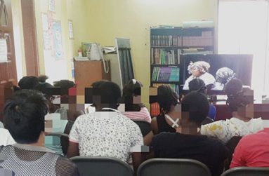 Last month’s movie day at the centre.