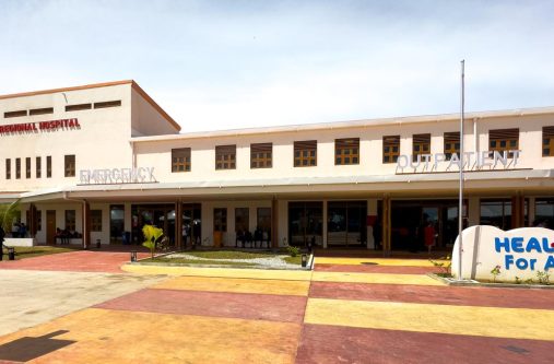 The new Bath Regional Hospital in Region Five (Mahaica-Berbice), a state-of-the-art facility that promises to transform healthcare delivery in the area. (Japheth Savory photos)