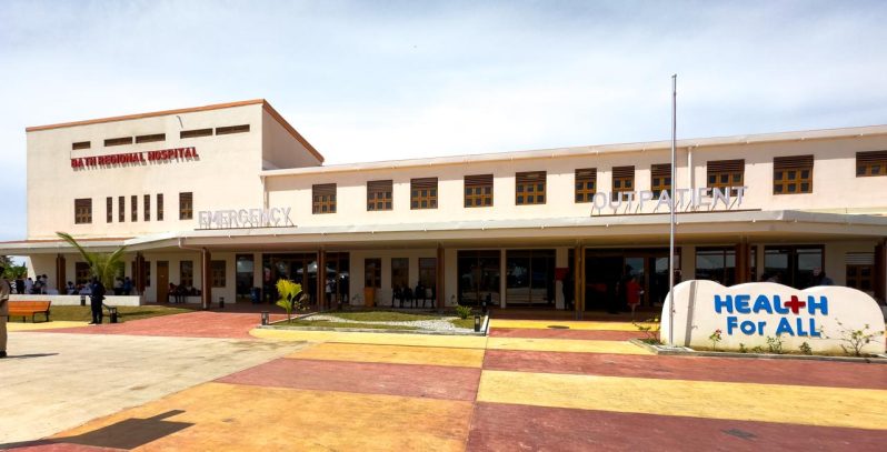 The new Bath Regional Hospital in Region Five (Mahaica-Berbice), a state-of-the-art facility that promises to transform healthcare delivery in the area. (Japheth Savory photos)