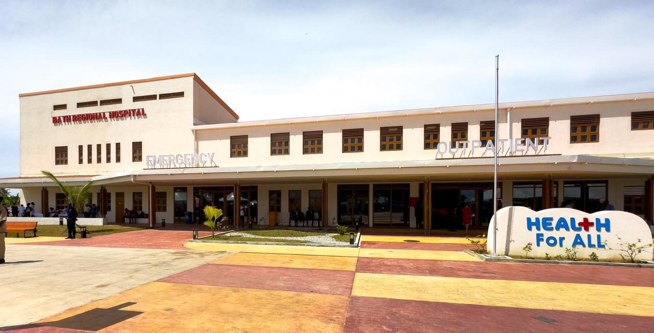 The new Bath Regional Hospital in Region Five (Mahaica-Berbice), a state-of-the-art facility that promises to transform healthcare delivery in the area. (Japheth Savory photos)