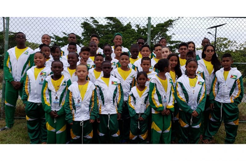 Team Guyana for the 2018 Goodwill games in Barbados