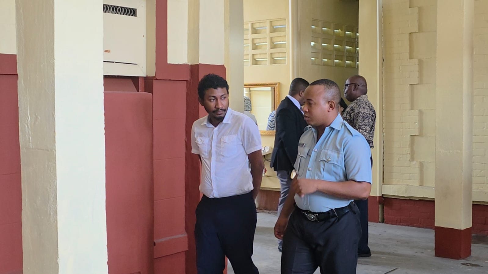 Seon Carmicheal at the Georgetown Magistrates’ Court (NewsRoom photo)