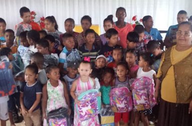 A time of celebration for Sunday School juniors of Bumbary Hill Pentecostal Church, North West Region, overlooked by Pastor Victor Hernandez and wife Elder Anita Hernandez