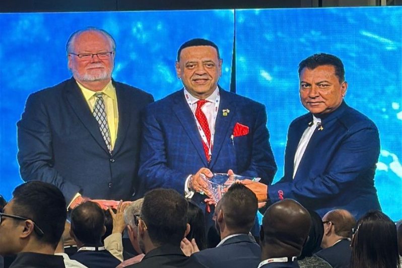 Peter R. Ramsaroop, Member of Parliament and Guyana's Chief Investment Officer, Office of the President, proudly accepted the international award on behalf of the Government of the Cooperative Republic of Guyana.