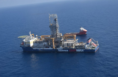 The Stena Forth Drillship in the Orinduik Block