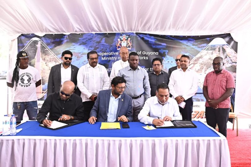 US$161M contract signed to reconstruct Linden-Soesdyke Highway (Delano Williams photo)