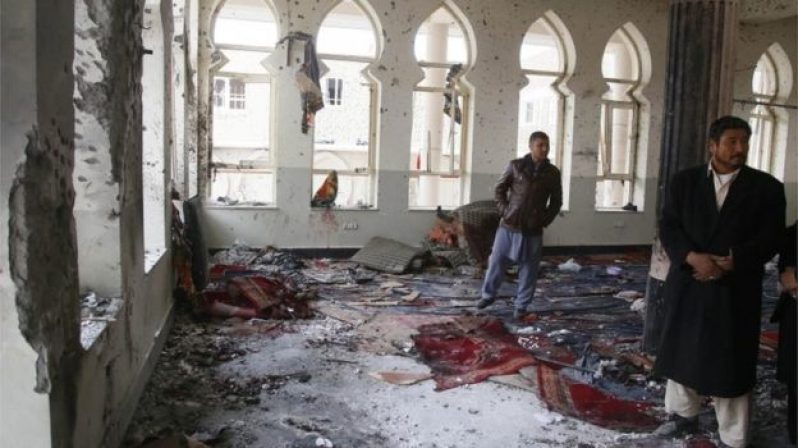 The blast happened as worshippers gathered for a ceremony