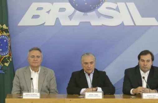 Mr Temer made the announcement at a Sunday afternoon press conference alongside the speakers of both houses of Congress