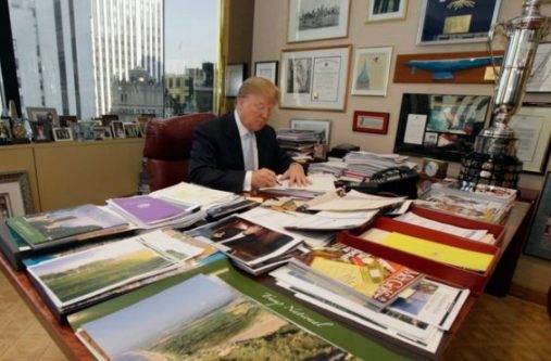 Donald Trump has announced he will be leaving his business "in total"