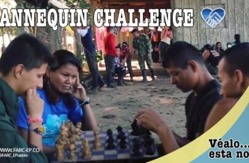 The Farc trailed their Mannequin Challenge before posting it on Wednesday evening