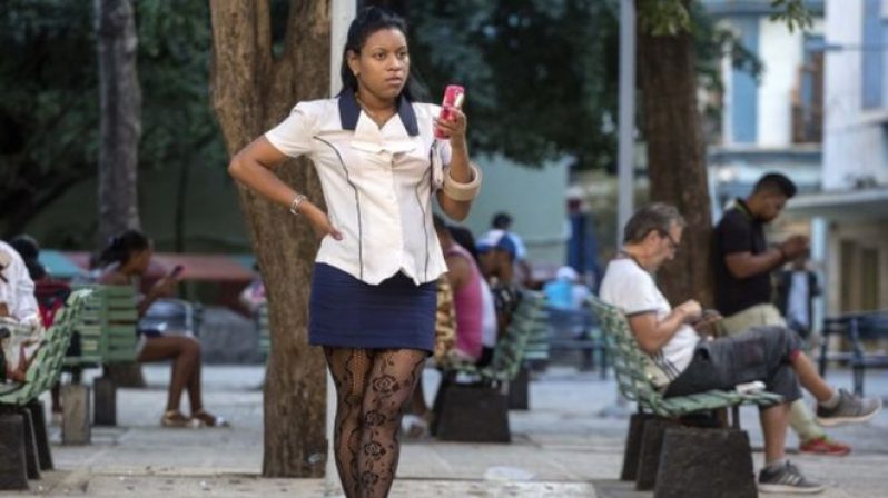 Most Cubans can only access the internet from public wi-fi hotspots