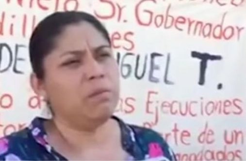 Yadira Guillermo Garcia, the kidnapped engineer's wife, proposed the prisoner swap in a video