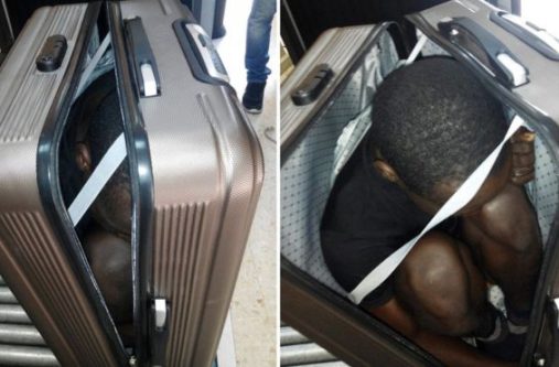 Spanish police in Ceuta released this photo on Sunday