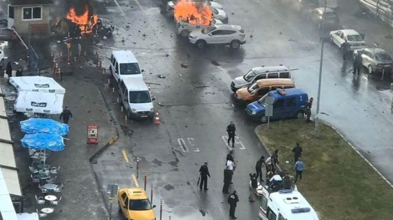 The attackers tried to flee after detonating a car bomb, officials said