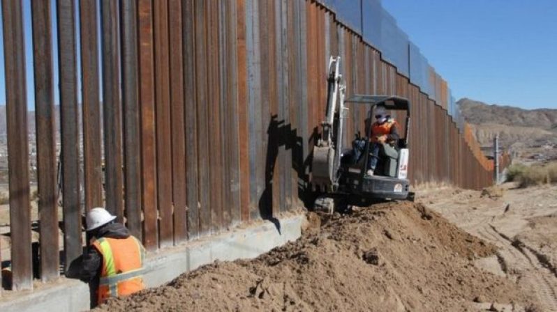 Portions of a barrier have already been built on the US-Mexico border