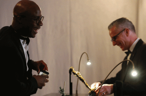The Moonlight director later watched the best film Oscar engraved