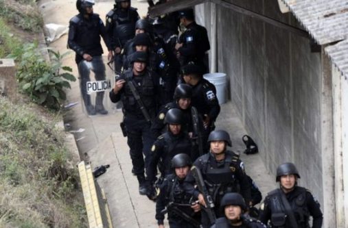 Riot police agents entered the compound after a riot that lasted more than 24 hours