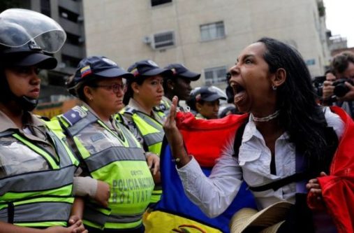 The women's march was against what they see as repression by security forces against demonstrators