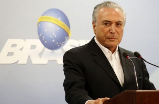 Mr Temer was elected as vice-president in 2014 and replaced Dilma Rousseff a year ago