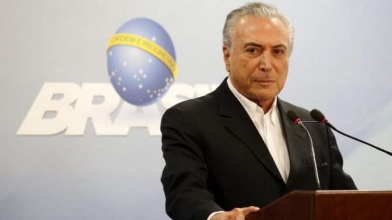 Mr Temer was elected as vice-president in 2014 and replaced Dilma Rousseff a year ago