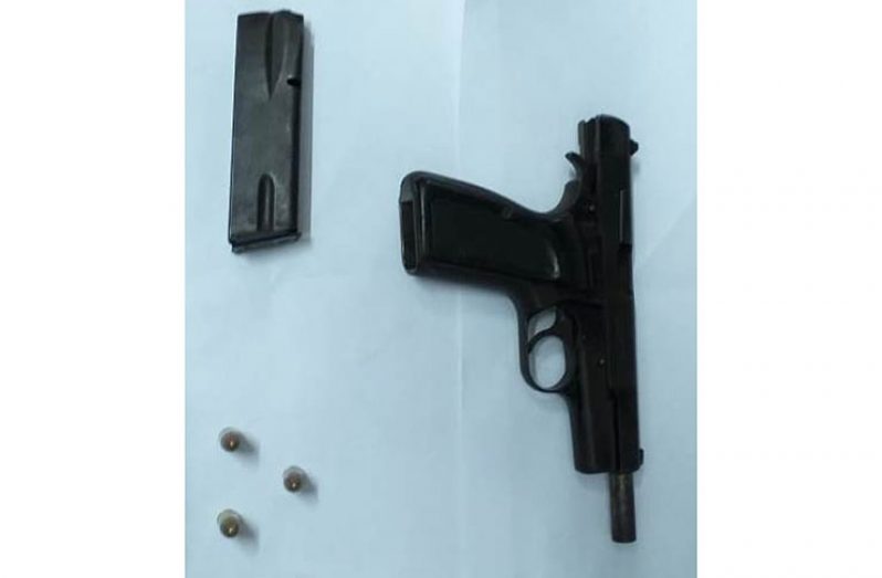 The seized firearm