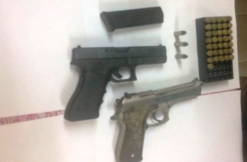 Illegal weapons and ammo found in the house