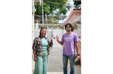 Jayden DeViera and Samantha Whyte are just a few of the driving forces behind Guyana’s growing drone soccer scene (Samuel Maughn photo)