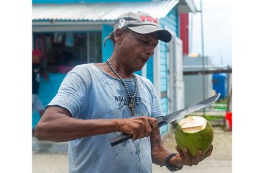 Originally from East Bank of Essequibo, Region Three, Govin ‘Harry’ Ram has called Bartica his home and its busy roadside market his place of work for more than a decade (Japheth Savory photo)