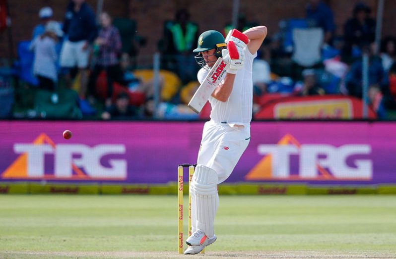 AB de Villiers makes another fighting fifty in tough batting conditions. (AFP)