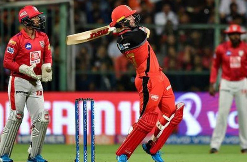 AB de Villiers dazzled with the bat for RCB, hitting an unbeaten 82.