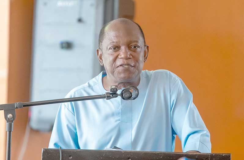 Chair of the Guyana Reparations Committee and ACDA executive member, Chief Eric Phillips (Delano Williams photo)