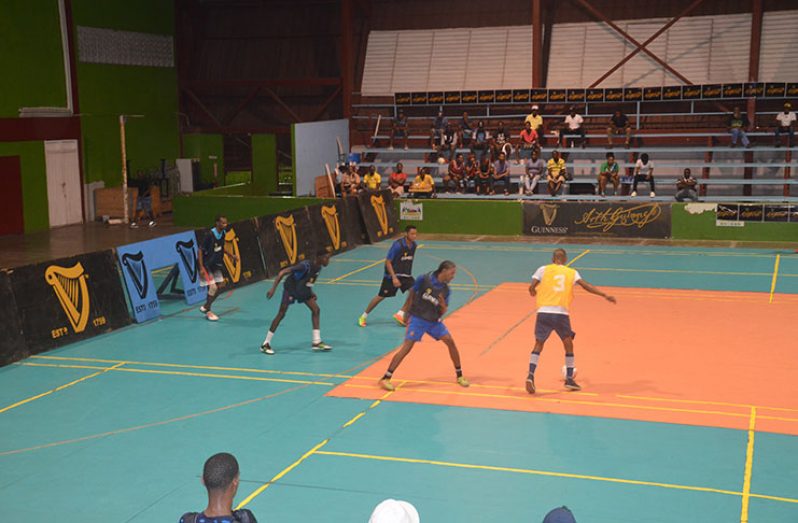 Part of the action between Sparta Boss and Ol Skool on Thursday evening