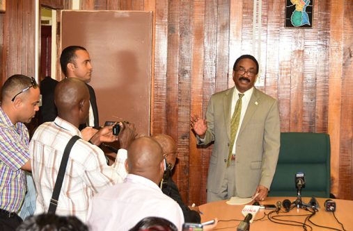 Attorney General and Legal Affairs Minister, Basil Williams, responding to reporters on Wednesday