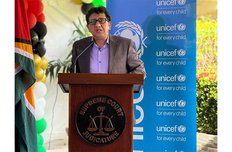 DESCRIBING the moment as “simple but momentous,” Attorney-General and Minister of Legal Affairs, Anil Nandlall, SC, on Thursday hailed the official launch of Guyana’s first Mental Health Court as a historic milestone in the country’s justice and human rights landscape.

This specialised court is to be established at the Georgetown Magistrates’ Courts.

The Mental Health Court, launched at the Supreme Court of Judicature in Georgetown, is the first of its kind in Guyana and is designed to ensure fairer treatment for defendants whose mental illness may have played a role in the commission of criminal offences.

“This is historic and groundbreaking as this is the first court of its type that is being established in Guyana,” Nandlall said in his address. “The opening of the Mental Health Court is an outstanding testament to the evolution and maturity of our society to holistically address the issue of mental health in Guyana.”

The court’s establishment comes on the heels of the newly launched Children’s Court at the Charity Magistrate’s Court—an initiative tied to the full implementation of the Juvenile Justice Act. 

Together, these developments reflect the government’s commitment to expanding specialised courts to meet the unique needs of vulnerable populations.
According to Nandlall, the Mental Health Court aligns squarely with the government’s broader policy agenda to improve the lives of persons living with mental illness, reduce the prison population, and cut down on recidivism.

“Historically, persons with mental illnesses faced discrimination, stigmatisation and were relegated to living on the fringes of society,” Nandlall stated. “They are referred to as mad, crazy, or insane, with their condition being grossly misunderstood.”

He pointed to the significance of the Mental Health Protection and Promotion Act 2022, noting that Section 21 of the legislation guarantees equal access to justice for persons with mental health conditions and their right to participate fully in legal proceedings.

The AG noted that Guyana’s Mental Health Protection and Promotion Act stands as one of the most modern pieces of mental health legislation in the region—perhaps even globally. 

He pointed out that with its enactment, Guyana has fulfilled its obligations under numerous international human rights conventions, including the Convention on the Rights of Persons with Disabilities, the International Covenant on Economic, Social and Cultural Rights and the Convention on the Rights of the Child.

Prior to the enactment of the 2022 law, he explained that Guyana relied on the outdated Mental Health Ordinance of 1930, which was modeled on the United Kingdom’s 1890 Lunacy Act. 

That colonial-era framework, Nandlall emphasised, viewed mentally ill persons as deserving of institutionalisation and exclusion from society.
He also signaled the possible need for additional legislation or procedural rules to guide the operations of the Mental Health Court moving forward.

“This court establishes the fact that we have matured significantly as a society,” Nandlall said. “There is still much to be done in upholding human rights, and mental health care is of utmost importance if our society is to develop in the direction we hope.”

He referenced the World Health Organisation’s (WHO) definition of mental health as a “state of mental well-being that enables people to cope with the stresses of life, realise their abilities, learn and work well, and contribute to their community.”

He emphasised, drawing on the WHO definition, that mental health is a basic human right and is crucial to personal, community and socio-economic development.

The Senior Counsel explained that the Mental Health Court is further strengthened by the Suicide Prevention Act of 2022, which decriminalised suicide in Guyana, as well as by ongoing mental health training initiatives under the Support for Criminal Justice Programme (SCJP), supported by funding from the Inter-American Development Bank (IDB).

As part of that programme, 60 prisoners were recently trained in mental health by the University of Guyana, in partnership with the Guyana Prison Service and the University of Leicester, as part of efforts to address the gaps in mental health care within the country’s prison system.

In closing, Nandlall reaffirmed the government’s commitment to enhancing the health and well-being of all citizens, noting that it is national policy to ensure access to quality healthcare for everyone, regardless of where they live. He referenced the ongoing construction of several modern hospitals across the country as part of this effort.

“The Government of Guyana remains willing and ready to work with the judiciary to provide all the requisite resources to ensure that this court is successful, and to ensure that this initiative is replicated across the 10 administrative regions,” he added.

THERAPEUTIC JURISPRUDENCE
Meanwhile, Chancellor of the Judiciary (ag) Justice Yonette Cummings-Edwards, underscored the transformative role of the Mental Health Court, highlighting that it is not merely about trying cases and issuing punishments, but about offering a more compassionate, holistic, and rehabilitative approach to justice for individuals living with mental health challenges.

“The court is not here only to try the case, lock you up—put you into the prisons and throw away the keys. It is a more holistic, compassionate, and healing procedure which we undertake in our various treatment courts,” she stated.

“We are witnessing therapeutic jurisprudence, which is an interdisciplinary approach to solving legal issues and which impacts positively on defendants/participants.”

Therapeutic jurisprudence (TJ) is a perspective that examines how legal rules, procedures, and practices affect the psychological well-being of individuals involved in the legal system. 

It is a multidisciplinary approach that draws on behavioral sciences to understand the impact of law on individuals, aiming to reduce negative psychological consequences and promote positive outcomes. 
The Mental Health Court is the judiciary’s second specialised treatment court, following the establishment of the Drug Treatment Court in 2019.

The Chancellor noted that judicial officers have received training in mental health and substance abuse, highlighting that in establishing these specialised courts, the judiciary has been guided by best practices adopted from the United States of America (USA) and Bermuda.

She pointed out that history is being made through the collaborative efforts of key stakeholders, including the Ministry of Health and the Ministry of Human Services and Social Security.

Emphasising the justice system's growing focus on rehabilitation and support, Justice Cummings-Edwards assured that individuals who come into contact with the courts will receive the necessary assistance to improve their well-being and ultimately lead better, more stable lives.

“We will ensure that persons who pass through the justice system will be given the required help,” she said, while also noting that participation in the court's services is entirely voluntary.

While the Mental Health Court was being launched in Georgetown, a simultaneous launch took place at the Bartica Magistrate’s Court. To increase public understanding of the initiative, the Chancellor announced that the judiciary will soon roll out a public awareness campaign.

ON THE WAY TO ACHIEVING SDGs

Gabriel Vockel, Deputy Representative of UNICEF Guyana and Suriname, stated that the organisation provided both technical support and funding for the establishment of the Mental Health Court. 
He noted UNICEF’s commitment to advancing a justice system that is inclusive, rehabilitative, and sensitive to the needs of children.

“This Mental Health Court represents an important step forward in ensuring access to justice for all, and particularly for persons with mental health illnesses and intellectual disabilities, which is in line with Guyana’s Mental Health Protection and Promotion Act,” said Vockel, a German-trained judge.

Vockel highlighted that the Act guarantees persons with mental illnesses equal access to justice and the right to participate fully in the administration of justice—an ideal that lies at the core of the United Nations’ Sustainable Development Goals (SDGs).

“Today’s launch is a clear signal that Guyana is committed to delivering on these goals in a meaningful and rights-based manner. This court is significant because it will recognise the complex intersection of mental illness, intellectual abilities, and criminal behaviour.”

Vockel added: “And by adopting a therapeutic jurisprudence model, it will transform the legal system into a real tool not just for correction, but for healing and rehabilitation…. It will also emphasise treatment over punishment… The law can be a tool of compassion.”

Also present at the launch were Chief Justice (ag) Roxane George, SC, along with several other judicial officers.