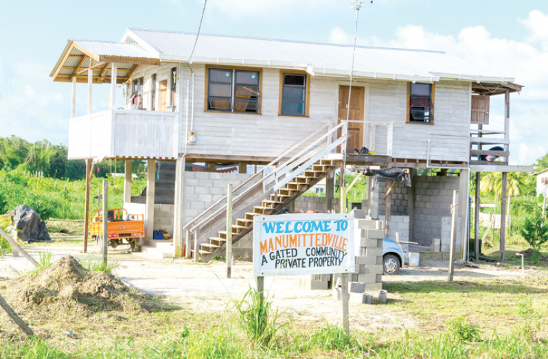 One of the first houses constructed in Manumitted Ville, Friendship, East Bank Demerara (Delano Williams photos)