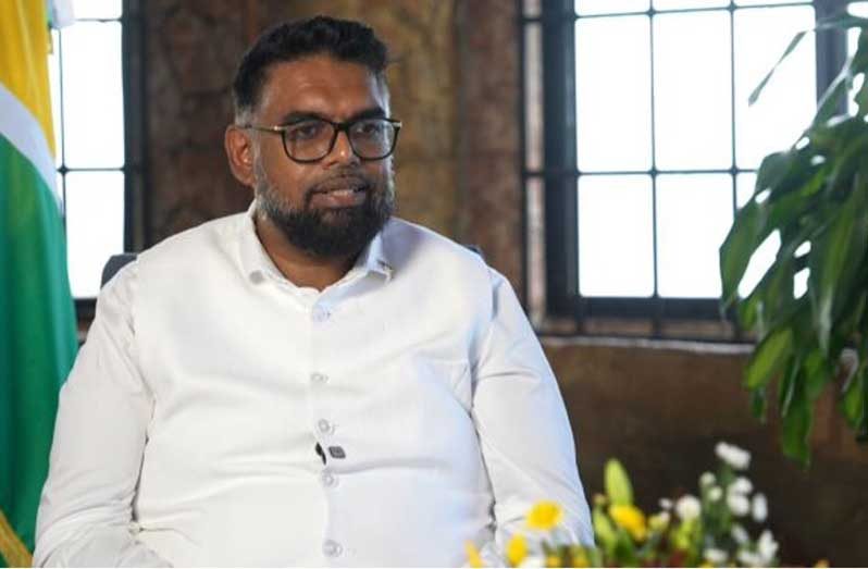 President Dr Mohamed Irfaan Ali