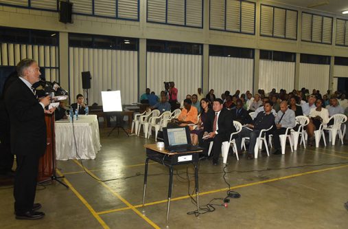 Pedro Haas, Director of Advisor Services at Hartree Partners group speaks to the audience on Wednesday afternoon