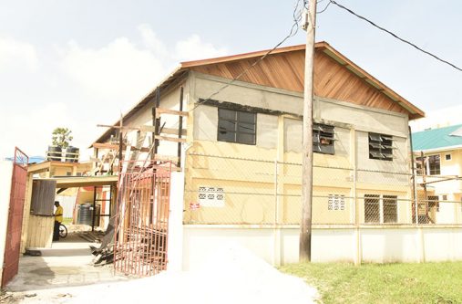 AN1_0748 Ongoing renovations at the former Drop-in Centre on Hadfield Street, Wortmanville (Photo by Adrian Narine)