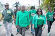 Leader of the APNU, Aubrey Norton and his running mates for the 2025 general and regional elections
