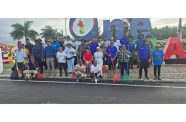 The Anna Regina team with Regional Chairperson Vilma De Silva, Mayor Devin Mohan and Regional Executive Officer, Susanah Saywack