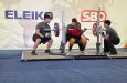 Keisha Abrigo powering to a new national squat record of 172.5kg.