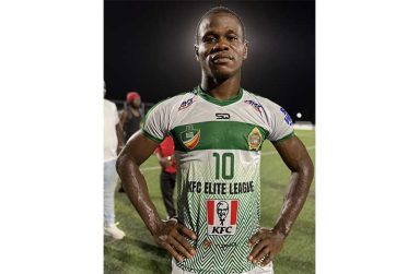 Guyana Defence Force top striker Abumchi Opara