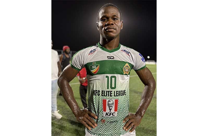 Guyana Defence Force top striker Abumchi Opara
