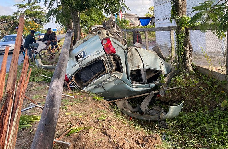 The accident scene