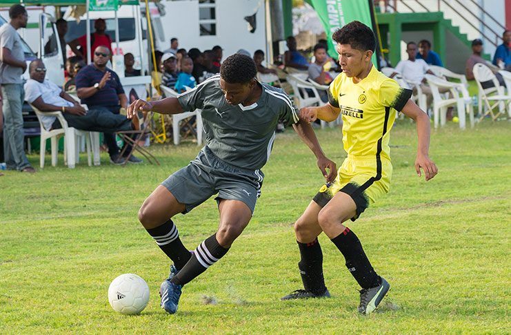 Last week’s action in the Milo U-18 schools football tournament was captured in this Delano Williams photo.