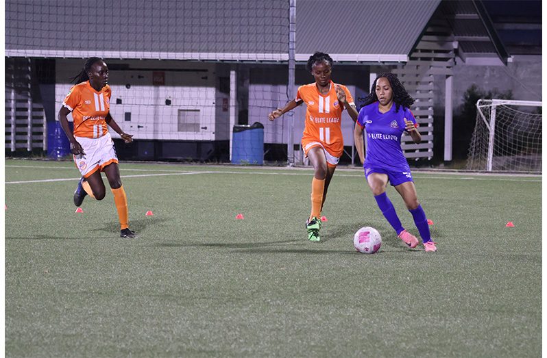 Action from the GFF Women’s Division One League